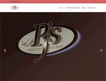 Tablet Screenshot of pjsgourmetmarket.com